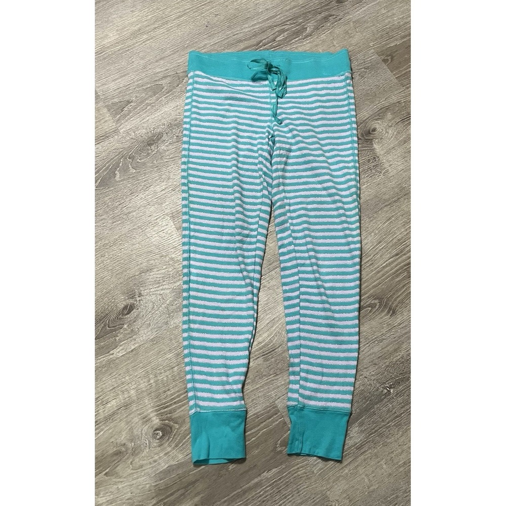 Victoria's Secret Stripped Lounge Jogger Pants Size M Glittered 30x27